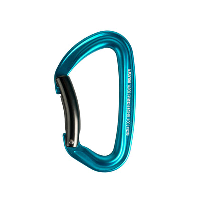 Vapor 5 Bent Gate Aluminum Carabiner - Blue